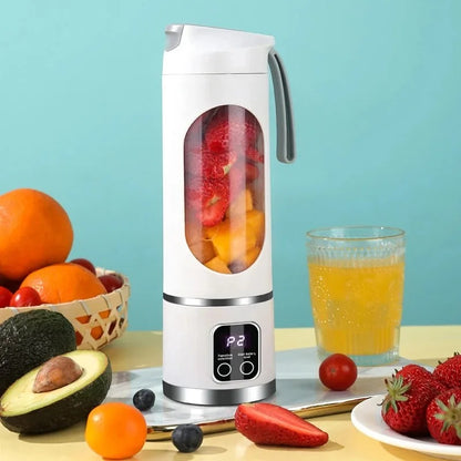 Portable Fruit Juicer Smoothies Mixer Two Cup USB Rechargeable Blender US SHIP-P