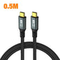 100W USB-C to USB-C Fast Charging Cable PD 20Gbps USB 3.2 8K 60Hz Thunderbolt 3 Type-C Data Sync Cable for iPhone Xiaomi Huawei