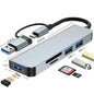 USB C Hub USB Splitter 8 in 1 USB Extender with 4 USB Port 1 USBC Port TF/SD Card Reader Audio Output Compatible for MacBook