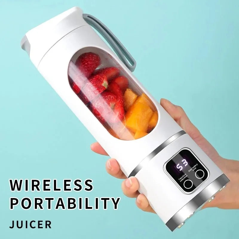 Portable Fruit Juicer Smoothies Mixer Two Cup USB Rechargeable Blender US SHIP-P