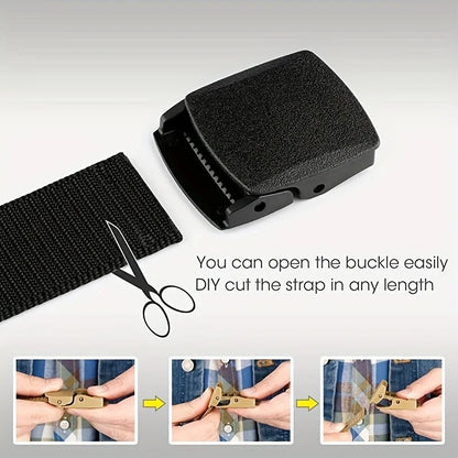 Men Military Tactical Casual Army Belt with Adjust Quick release For Outdoo