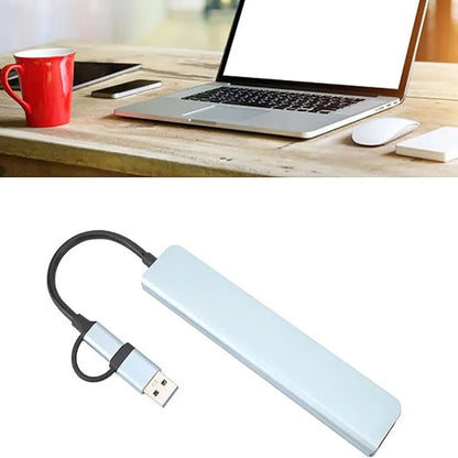 USB C Hub USB Splitter 8 in 1 USB Extender with 4 USB Port 1 USBC Port TF/SD Card Reader Audio Output Compatible for MacBook